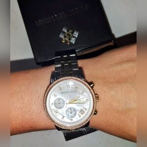Michael Kors Two Tone Gold and Silver Women's Watch
